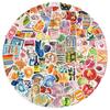 100Pcs Aesthetic Stickers, Waterproof Vinyl Fantasy Stickers for Laptop, Kindle, Scrapbooking, Journal, Suitcase, Water Bottle, Notebooks, Vintage Decals for Adults view 1