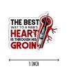 3Pcs - The Best Way to A Man's Heart Sticker - Surgery Sticker - Humor Healthcare - Medicine - Kindle - Phone - Laptop - Tumbler view 2