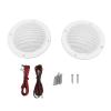 Brilluxa Marine Speakers, 4 Inch Ceiling Flush Mount Boat Audio System 120W In Wall Stereo Speakers for ATV UTV Boat Caravan Marine Sound System, 2 Way Waterproof Speaker Pair view 1