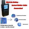 4-Pack Black 4G LTE PoC Walkie Talkies with SIM Cards - Unlimited Range Global Push-to-Talk Two-Way Radios, One-Touch PTT Long Distance Communication for Construction, Fleet & Outdoor Use view 4