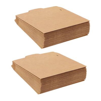 SUPVOX 100pcs Kraft Paper Cd Sleeves Brown Envelopes for Disc Storage Versatile Protectors for Dvds Cards and Documents for Organizing and Packaging