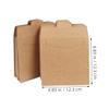 SUPVOX 100pcs Kraft Paper Cd Sleeves Brown Envelopes for Disc Storage Versatile Protectors for Dvds Cards and Documents for Organizing and Packaging view 2