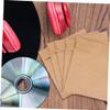SUPVOX 100pcs Kraft Paper Cd Sleeves Brown Envelopes for Disc Storage Versatile Protectors for Dvds Cards and Documents for Organizing and Packaging view 4