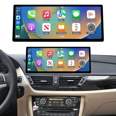 Road Top CarPlay Screen, 12.3 inch Ultra-Narrow Car Radio Touchscreen for BMW X1 Series E84 with CIC System(2009-2015 Year), Car Stereo for CarPlay/Android Auto/MirrorLink