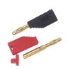 40PCS/2MM Male Retractable Tube Banana Wire Solder Gold Plating Stackable Electrical Terminal Connector 5 Colors(20 Red 20 Black) view 3