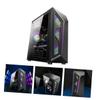 Balacoo Office Computer Case RGB Strip Light Desktop Tower Case Computer Host Box Supply view 2