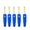 10/20Pcs Gold Plated 4MM Banana Audio Speaker Connectors Amplifier Binding Post Jack for Cable Terminals(Blue,20 Pcs) view 2