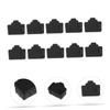 DIYEAH 50pcs Cap for Pc Dust Cover LAN Cable End Cover Network Cable Interface Dust Plug view 2