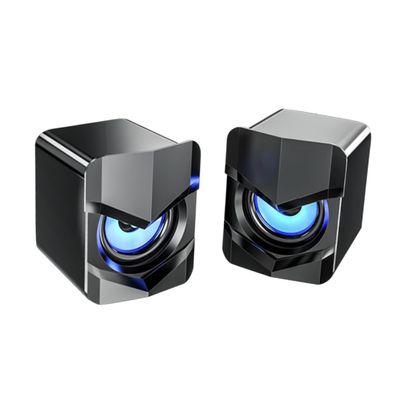 Angoily Mini USB-Powered Desktop Speakers for Laptop Wired Multimedia Sound System Bass