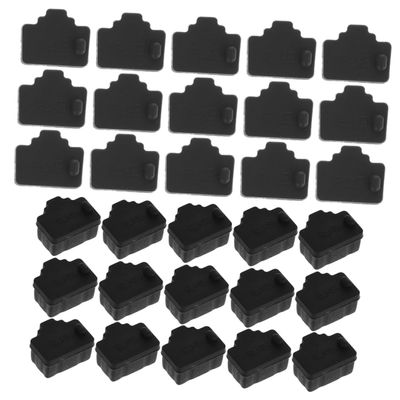 DIYEAH 50pcs Cover Ethernet Port Plug High Grade Silicone Dust Plug Protections Cap for Computers Routers Tvs