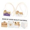 YARNOW 2pcs Wooden Camera Toy for Boys and Girls Creative Photography Props for Birthdays and Holidays Stimulates Imagination and Logical Thinking Playful for Boy Girl Rooms view 4