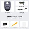 2.5K Dash Cam Suitable for Toyota RAV4 2022 to 2025 LE Limited SE Adventure XLE Premium XSE with Vent Hole, OEM Look, UHD 1944P Video, Loop Recording, Plug&Play, 128GB (2.5K+1080P DualCam 128GB) view 2