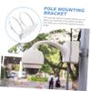 DIYEAH Pole Mount Bracket for Vertical Support with for Outdoor Poles and Light Posts view 3