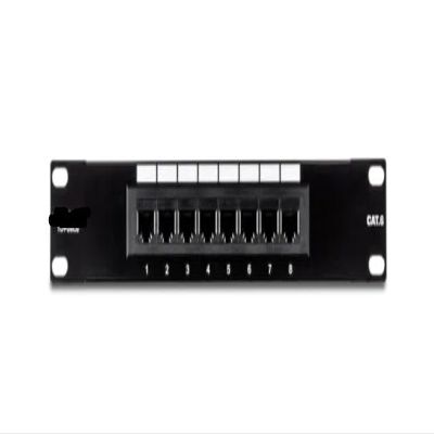 TC-P08C6-8-Port Cat. 6 Unshielded Patch Panel (10" Wide)