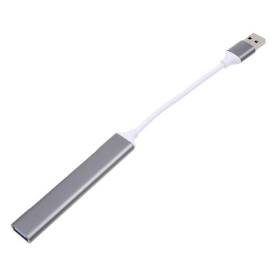 Angoily Portable USB Hub Aluminum Alloy Splitter Adapter for Laptop Supports Keyboard Mouse and Hard Drives for Work and Gaming