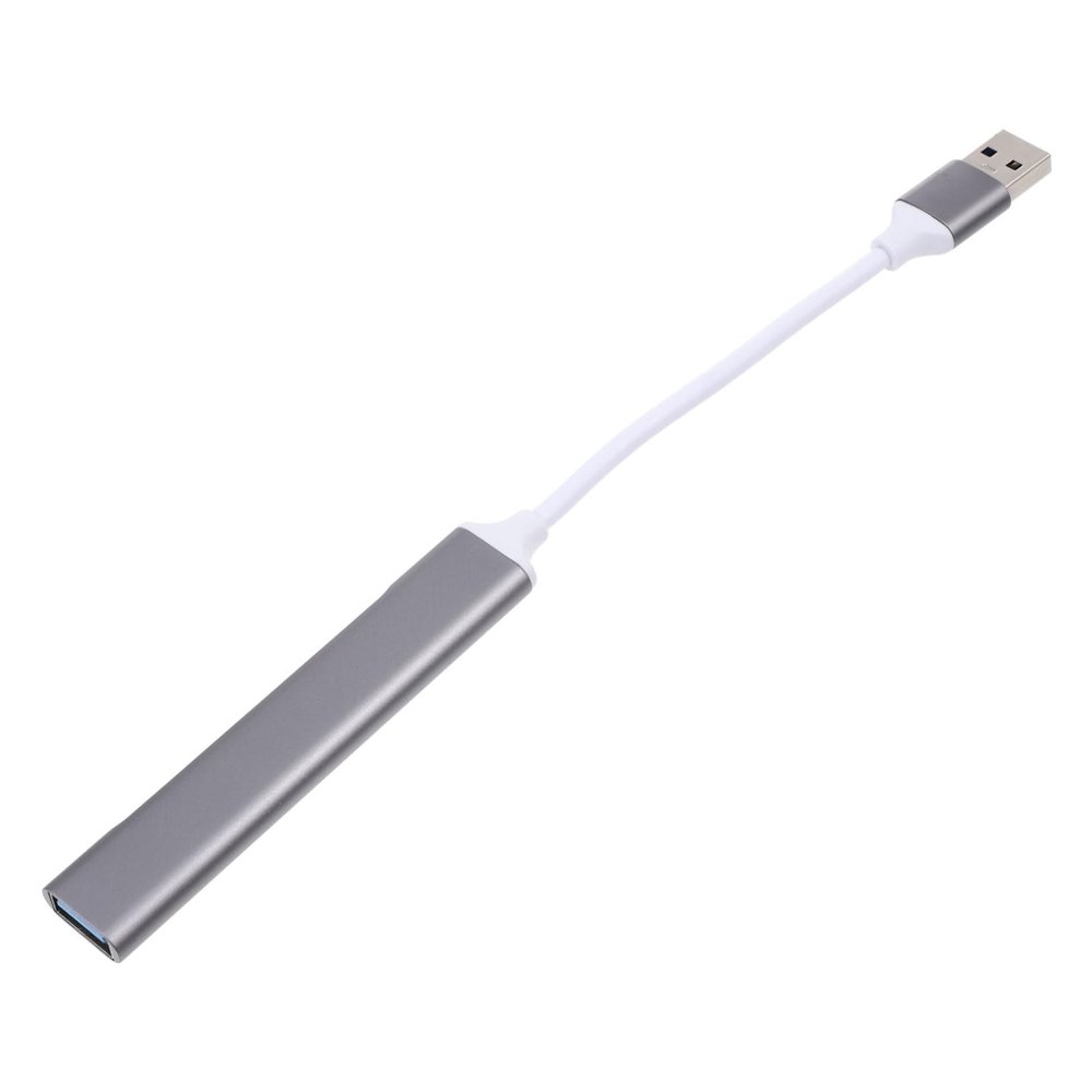 Angoily Portable USB Hub Aluminum Alloy Splitter Adapter for Laptop Supports Keyboard Mouse and Hard Drives for Work and Gaming