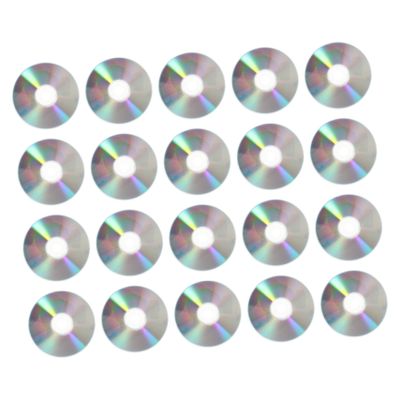 FONDOTIN 50pcs Blank Cd Discs Decorative DIY Cd Discs Craft Material for Home Decor