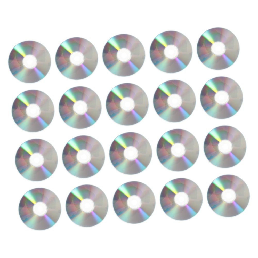 FONDOTIN 50pcs Blank Cd Discs Decorative DIY Cd Discs Craft Material for Home Decor