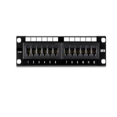 TC-P12C6-12-Port Cat. 6 Unshielded Patch Panel (10" Wide)
