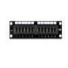 TC-P12C6-12-Port Cat. 6 Unshielded Patch Panel (10" Wide) view 1