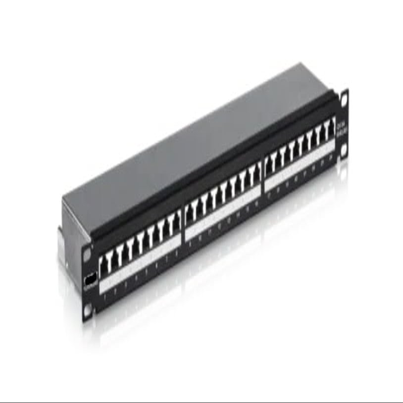 TC-P24C6AS - 24-Port Cat6A Shielded 1U Patch Panel
