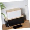 DIYEAH Cable Storage Box Power Line Box Removable Cover for Outlets Charger Sockets view 2