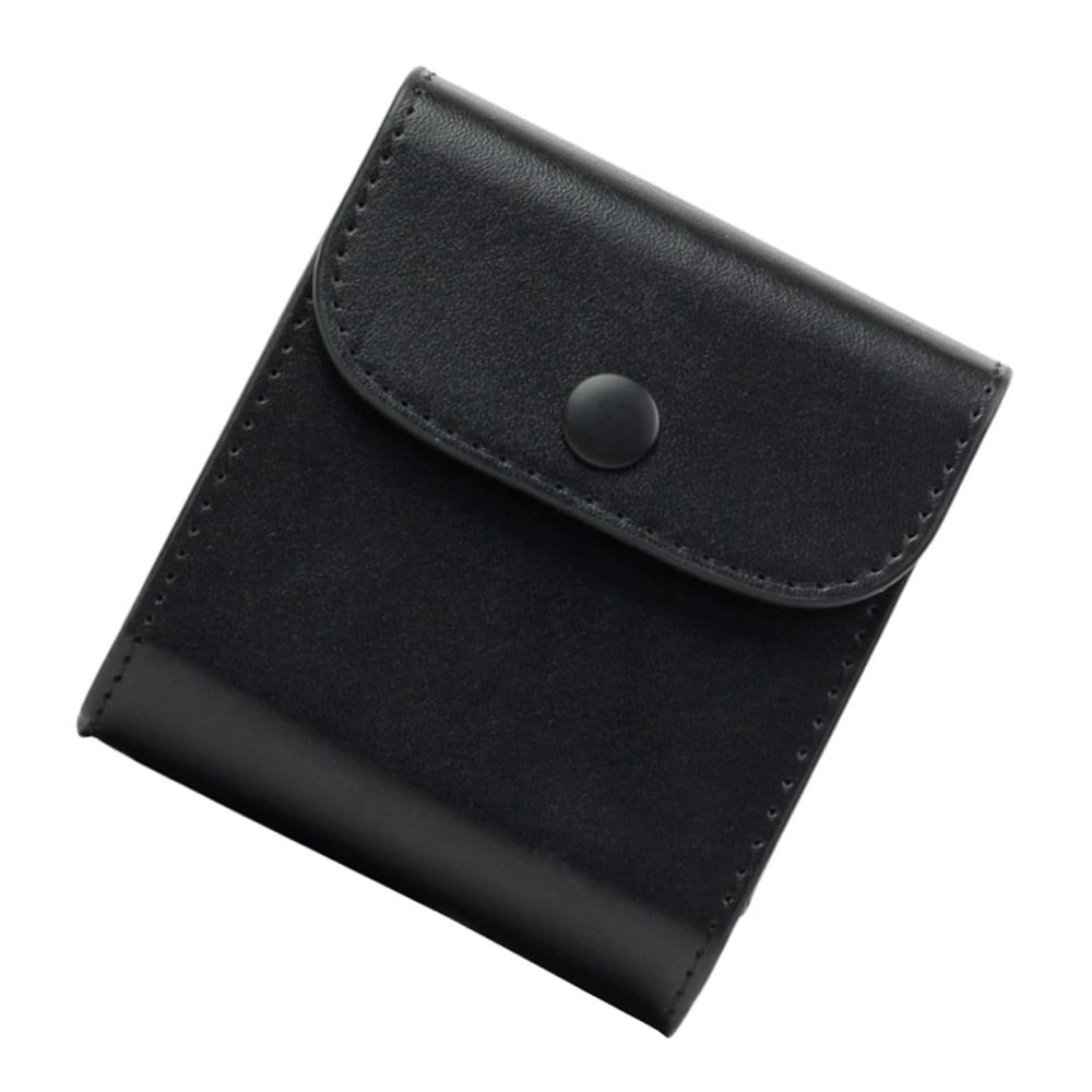 FONDOTIN Pu Leather Photo Storage Bag for Square Portable Photography Case Back Buckle Design for Travel Camping and Picnics Scratch