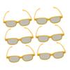 SUPVOX 6pcs Movie Glasses for Boys and Girls Plastic Eyewear for Movies and Games Interactive Viewing for Travel and Entertainment view 1
