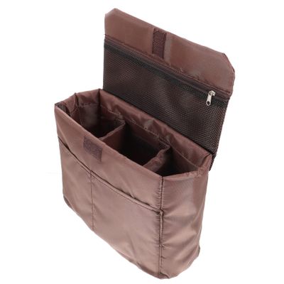 Angoily Camera Case for Backpack Brown Padded Bag Camera Bag Insert for Dslr for Travel