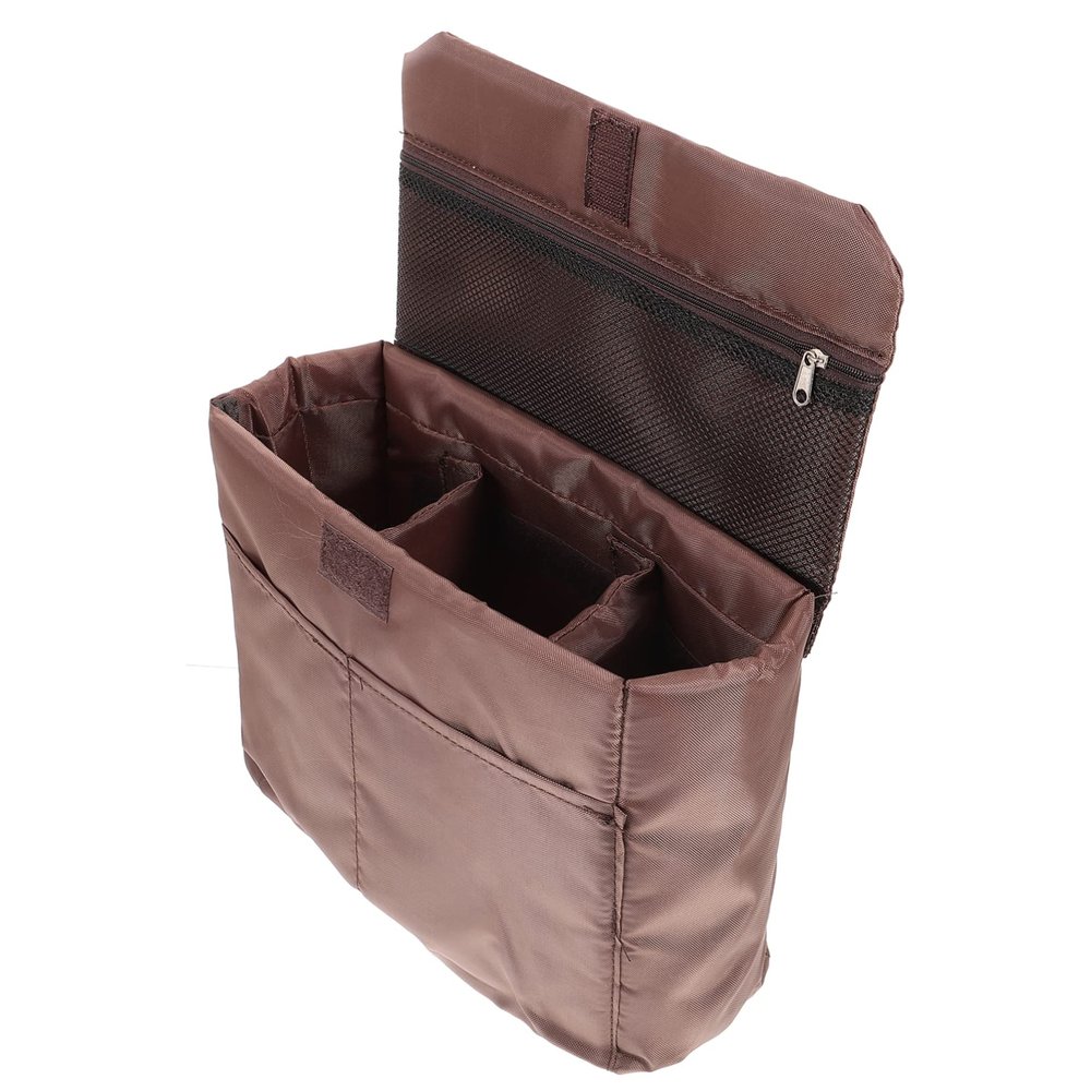 Angoily Camera Case for Backpack Brown Padded Bag Camera Bag Insert for Dslr for Travel