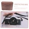 Angoily Camera Case for Backpack Brown Padded Bag Camera Bag Insert for Dslr for Travel view 4