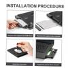 DIYEAH Hard Drive Adapter Ssd Tray Enclosure Optimal Bay Replacement for Laptops view 3