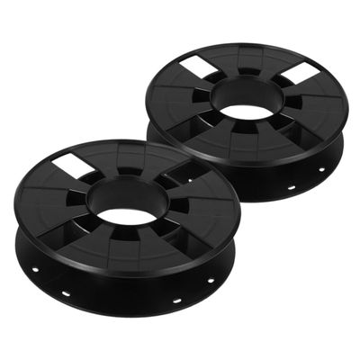 CATIEBYE 2pcs Retractable Printing Spool Winding Reel for Organized Management Compact Wire Organizer for Efficient Cable Storage Black Design