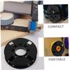 CATIEBYE 2pcs Retractable Printing Spool Winding Reel for Organized Management Compact Wire Organizer for Efficient Cable Storage Black Design view 3