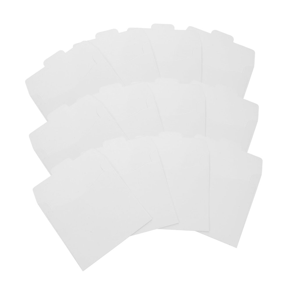 GLEAVI 50pcs Cd DVD Paper Sleeves Storage Envelopes for Disc for Organizing DVDs Robust Design Resists Tearing Compatible Various Disc Formats