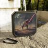 Firechick Designs Durable Outdoor Bluetooth Speaker with T-Rex and Lightsaber, Portable Speaker, Camping Gear, Unique Gift Idea, Music Lover view 2