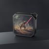 Firechick Designs Durable Outdoor Bluetooth Speaker with T-Rex and Lightsaber, Portable Speaker, Camping Gear, Unique Gift Idea, Music Lover view 4
