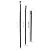 300PCS Multi Size Cable Ties Kit, Long Zip Ties for Fastening Wires, Made Nylon, Easy to Use and Reusable, Suitable for Home Office Garden, Adjustable Length (Black) view 4