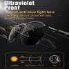 Boannice Smart Wireless Audio Sunglasses, Stylish Bluetooth Sunglasses, 98% UV/Strong Light Protection, IPX4 Water Resistant, HD Stereo Speakers for Music/Calls/Games, Air Conductive Sports Glasses view 4