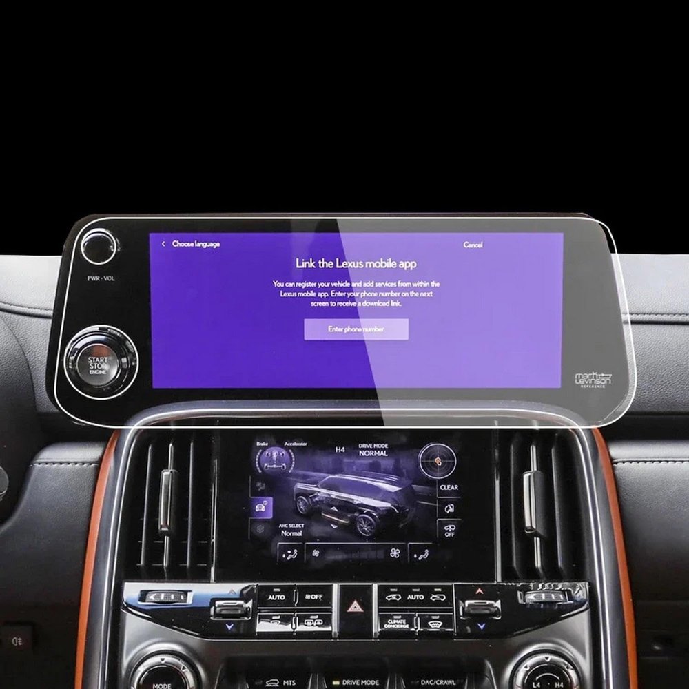 LQUNGE Pre cut Car GPS navigation Protective film LCD screen TPU film Screen protector Anti-scratch film fitting,For Lexus LX 600 2022-2024