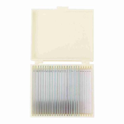 GENGUTOO 20pcs Microbiological Bacterial Specimens Biology Microscope Slices Lab Specimen for Biology Study Education Kit