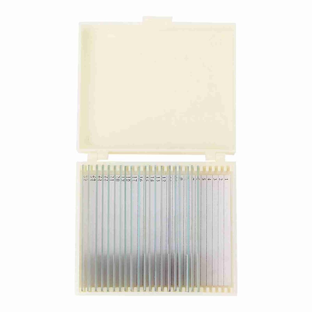 GENGUTOO 20pcs Microbiological Bacterial Specimens Biology Microscope Slices Lab Specimen for Biology Study Education Kit