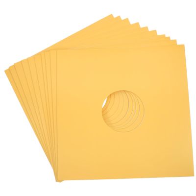 Garneck 10pcs Vinyl Record Sleeves Paper Covers for Phonograph Records Protects Albums from Scratches for Collectors and Sharing
