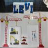 Personalized Construction Truck Wall Decal - Crawler Digger Crane Name Sticker for Boys - Kids Room Nursery Bedroom Removable Vinyl Art, Durable Wall Decor. view 4