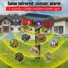 ADOMPEAK Solar Outdoor Motion Sensor Alarm - 13 Various Sounds Barking Dog Alarm Gunshot, 129db*2 Loud Siren, 4 Work Mode 2 Strobe Lights, Waterproof Motion Detector Indoor, Intruder Escape Soon view 3