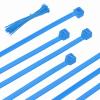 PATIKIL Cable Zip Ties 8 Inch, 100 Pcs Self-Locking Nylon Wire Tie Wraps Heavy Duty Cord Management with 50 lbs Tensile Strength for Indoor and Outdoor, Blue (0.1"W) view 1