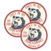 314PI (3pcs) First of All I'm God's Masterpiece Opossum Sticker, Funny Opossum Water Assistant Funny Quotes Stickers, God Decal for Water Bottle Laptop, Gift for Boys Girls, Bible Stickers (Size 2") view 2