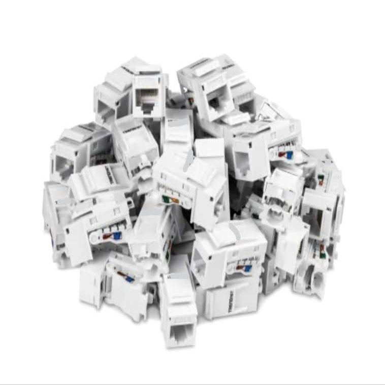 TC-K50C6-50-Pack Cat6 RJ-45 Keystone Jacks