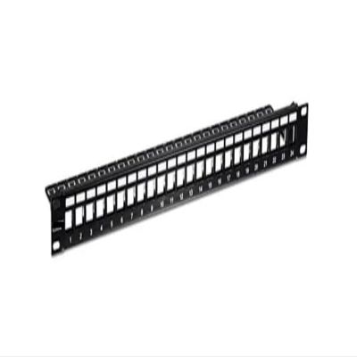 TC-KP24S 24-Port Blank Keystone Shielded 1U Patch Panel