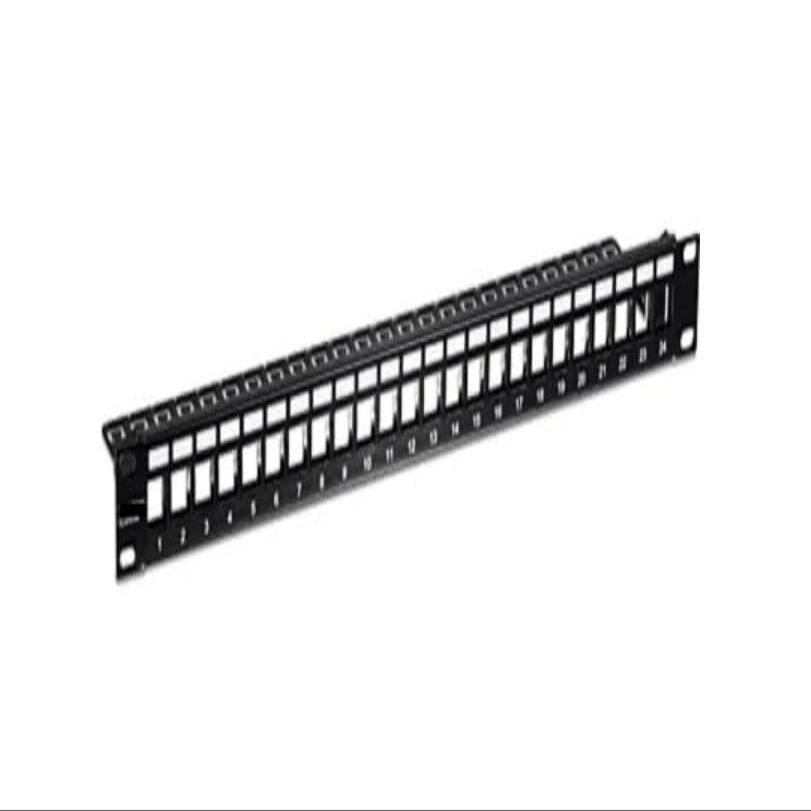 TC-KP24S 24-Port Blank Keystone Shielded 1U Patch Panel